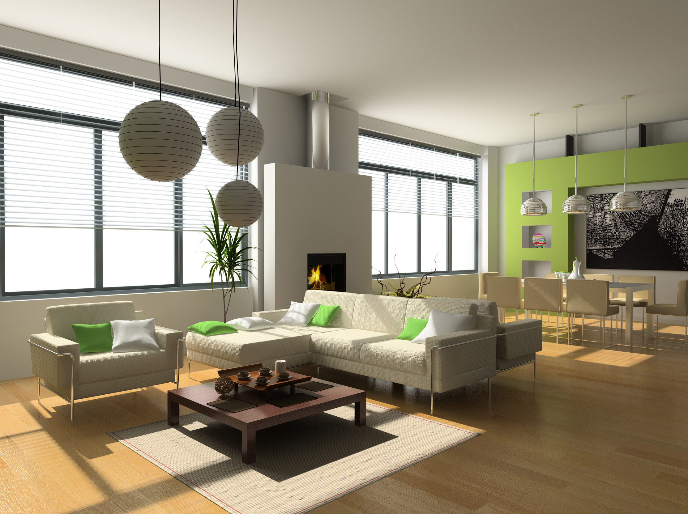 Salon contemporain blanc et bois: decoration taupe bois. un salon ...