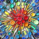 Art realized with rubbish