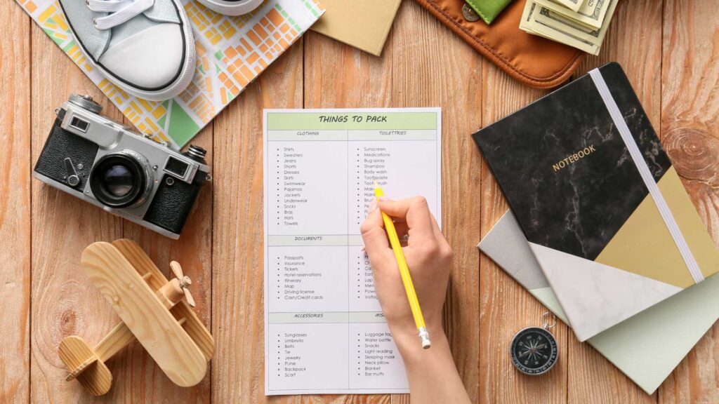 packing list