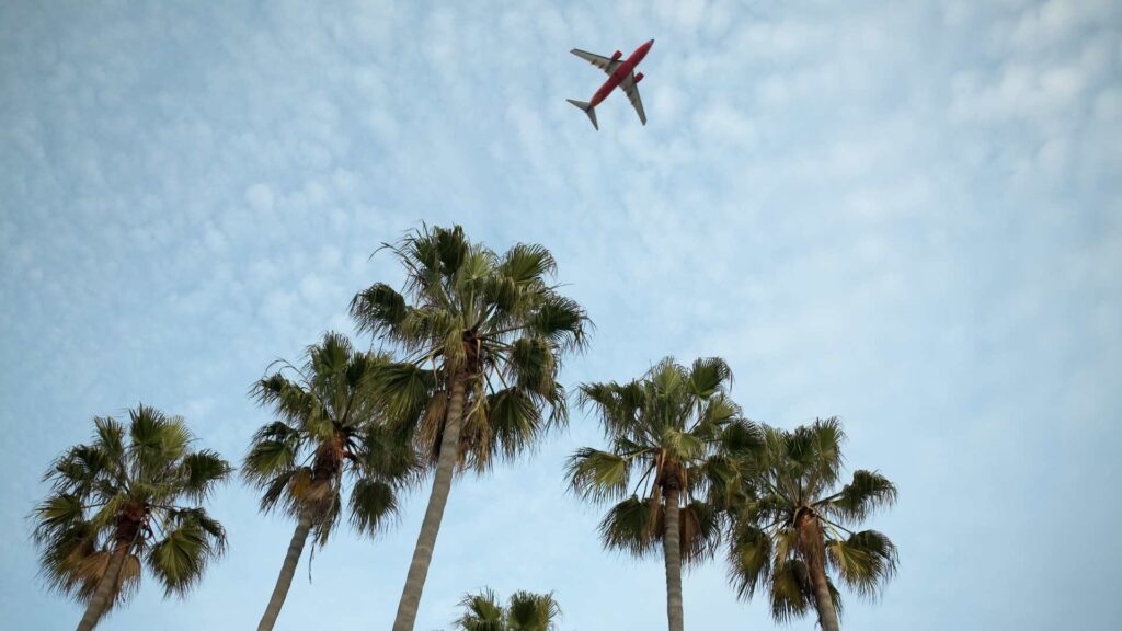 ciel avec un avion