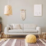 Stylish and design home interior of living room